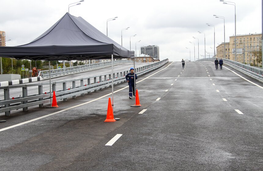 Сергей Собянин открыл движение по Волоколамскому путепроводу 1 фото