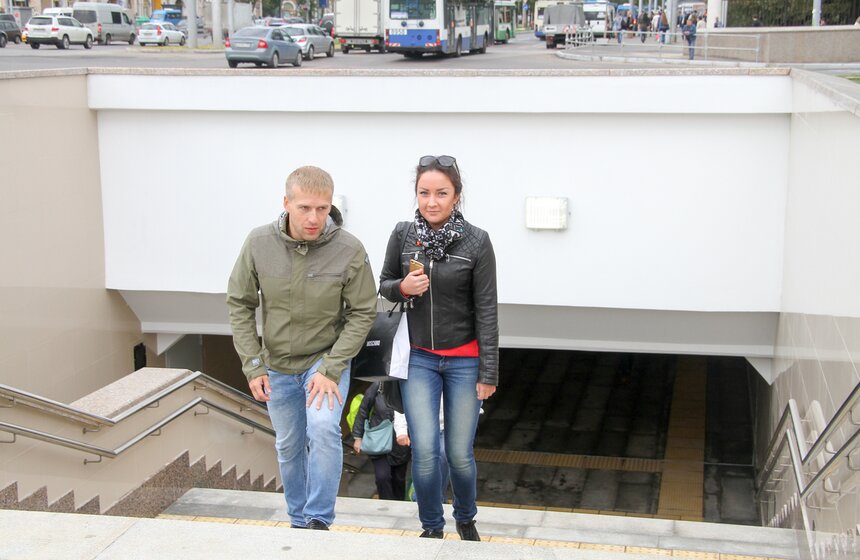 Мэр открыл пешеходный переход у метро "Университет" 10 фото