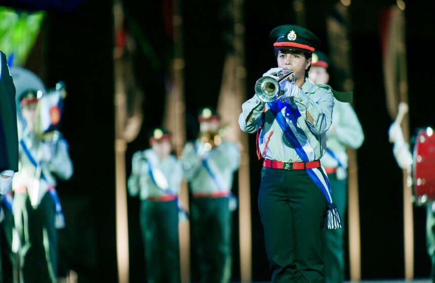 Церемония открытия фестиваля "Спасская башня" прошла в Москве 38 фото