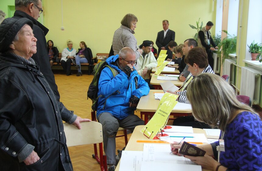 Сергей Собянин проголосовал на выборах в Госдуму 16 фото