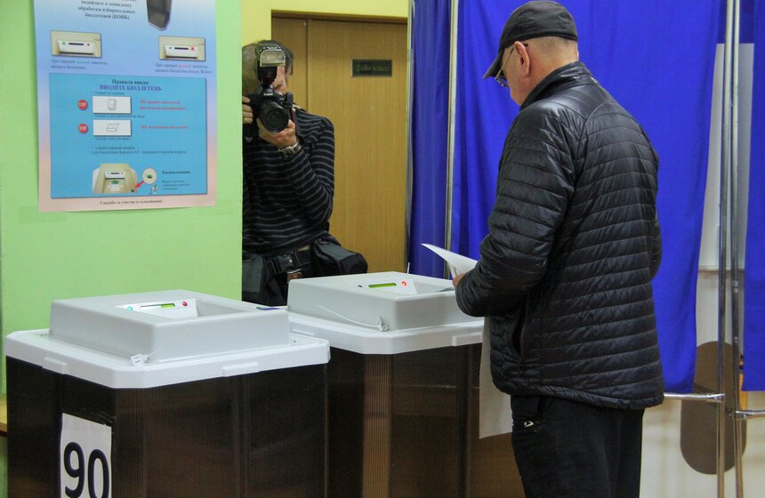 Сергей Собянин проголосовал на выборах в Госдуму 15 фото