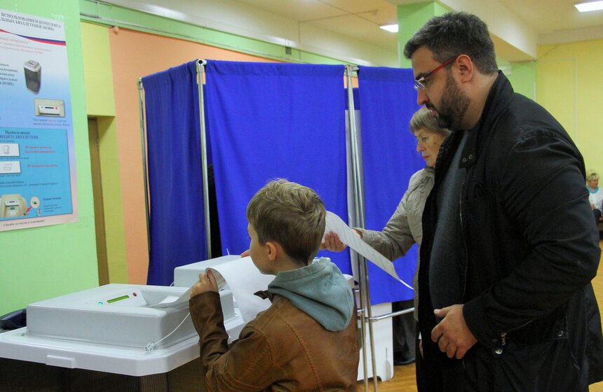 Сергей Собянин проголосовал на выборах в Госдуму 20 фото