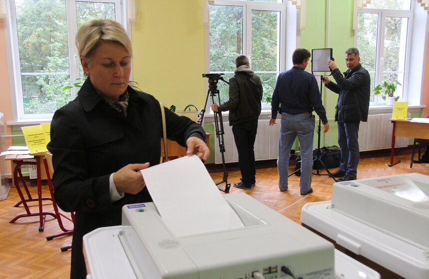 Сергей Собянин проголосовал на выборах в Госдуму 5 фото