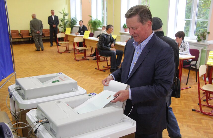 Сергей Собянин проголосовал на выборах в Госдуму 10 фото
