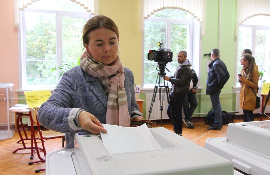 Сергей Собянин проголосовал на выборах в Госдуму 25 фото