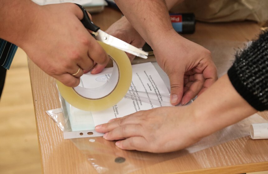 Фото. Подсчет голосов на выборах в Госдуму в Москве 32 фото