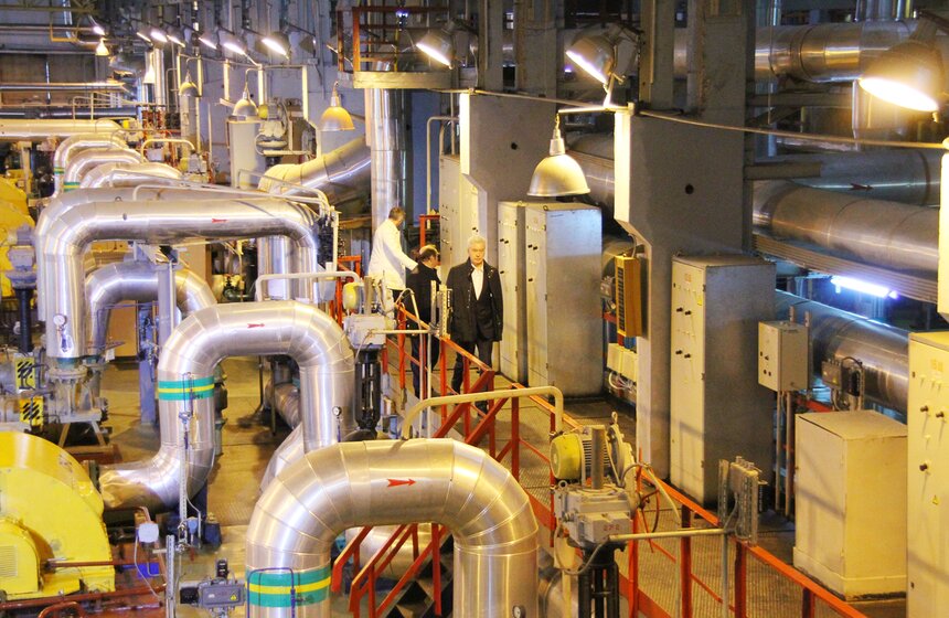 Сергей Собянин осмотрел тепловую станцию "Крылатское" 12 фото