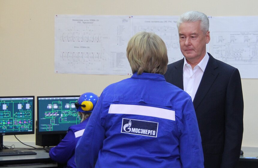 Сергей Собянин осмотрел тепловую станцию "Крылатское" 15 фото