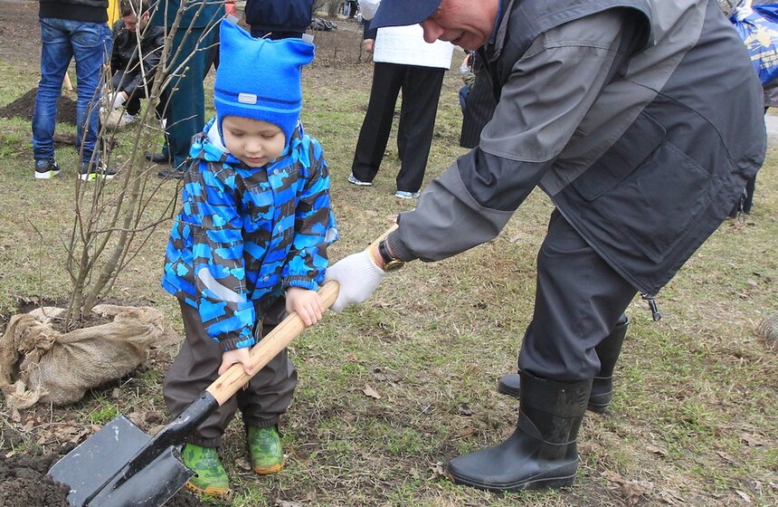 Сергей Собянин посадил деревья в ходе субботника 8 фото