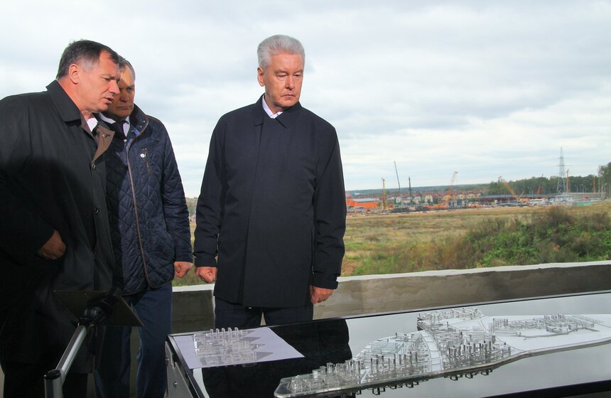 Сергей Собянин посетил стройку префектуры ТиНАО 9 фото