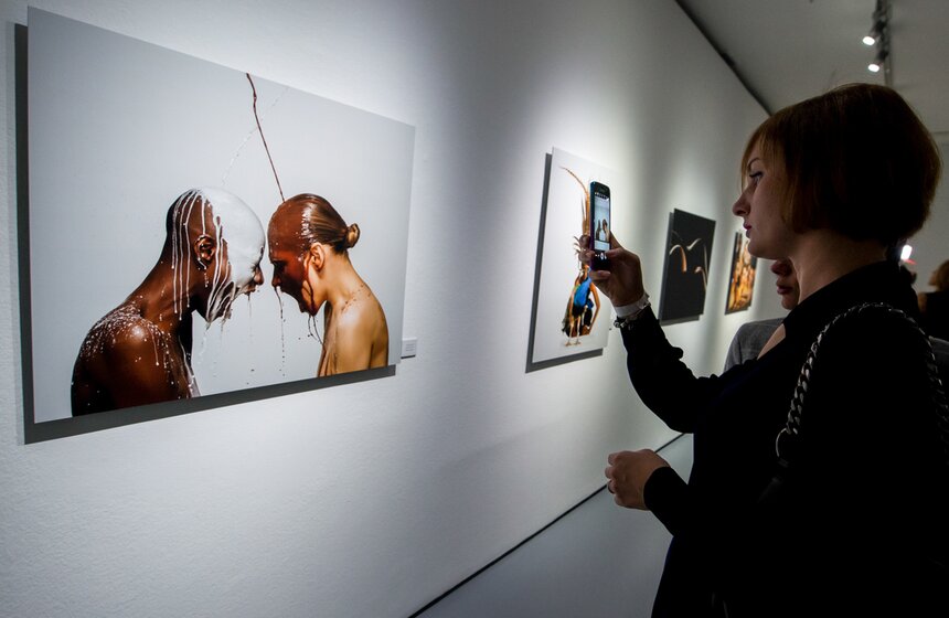 Выставка фоторабот Антонио Бандераса 9 фото