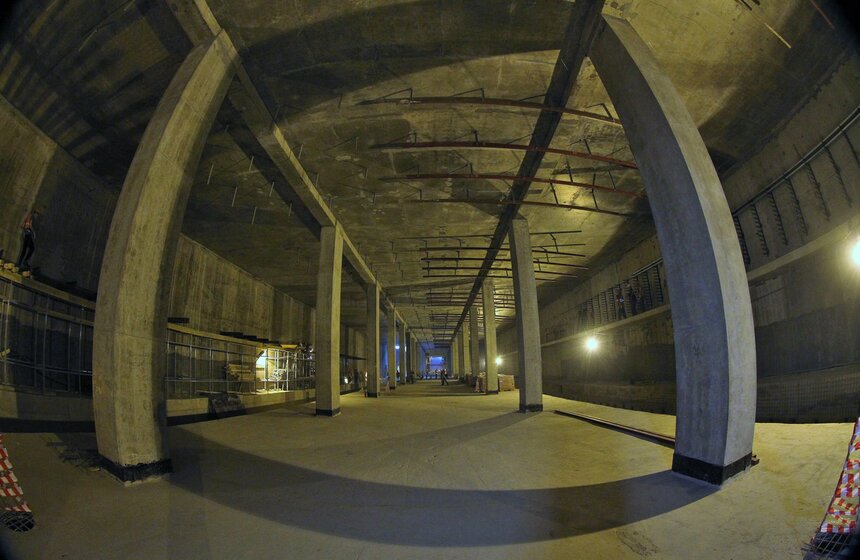 Собянин проверил ход работ на станции "Шелепиха" 19 фото