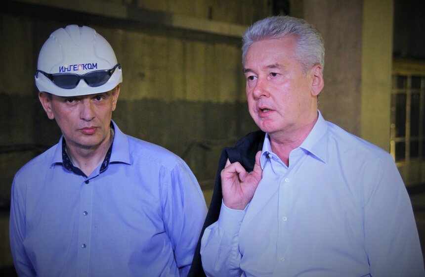 Собянин проверил ход работ на станции "Шелепиха" 23 фото