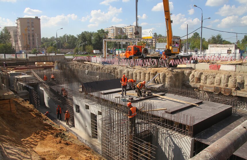 Собянин проверил ход работ на станции "Шелепиха" 7 фото