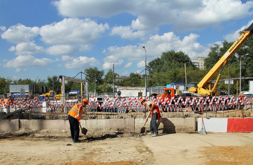 Собянин проверил ход работ на станции "Шелепиха" 10 фото