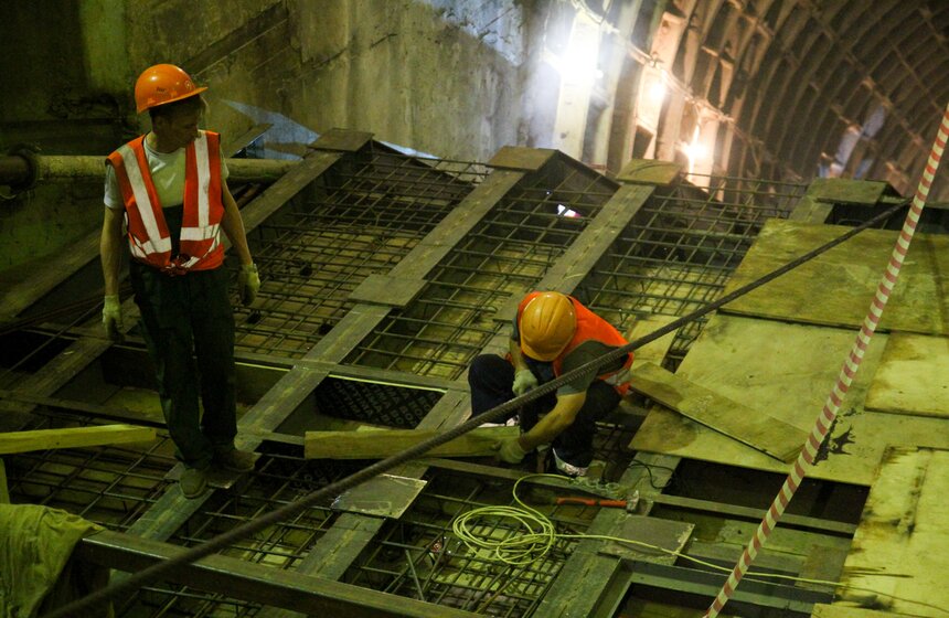 Как реконструируют станцию метро "Фрунзенская" 7 фото