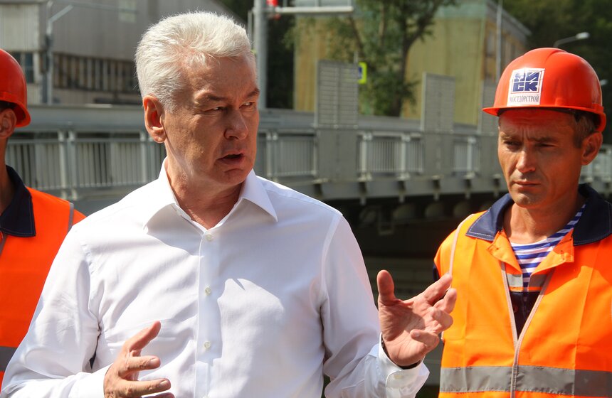 Мэр открыл движение по путепроводу на Павелецком направлении МЖД 11 фото