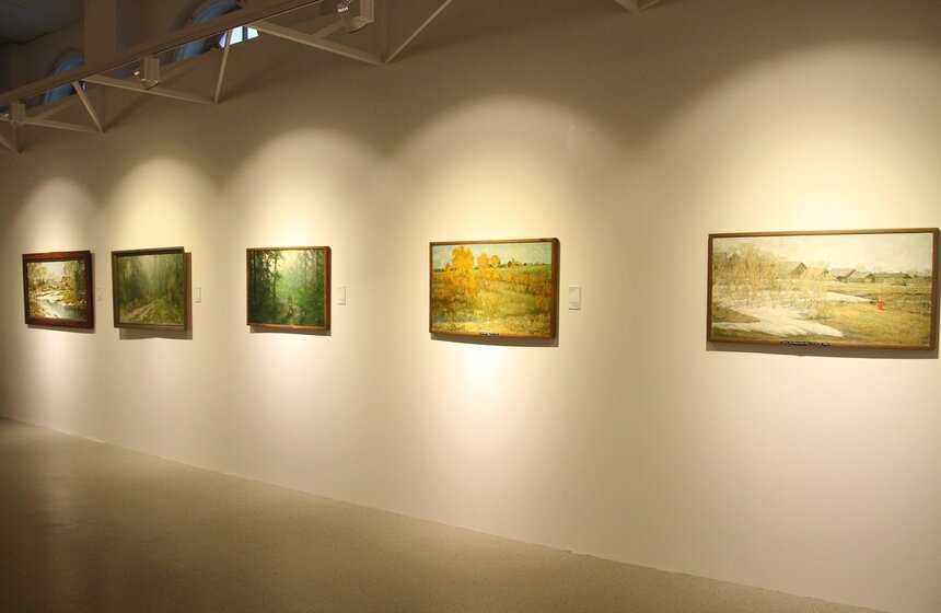 Выставка художников-ветеранов ВОВ в Новом Манеже 18 фото