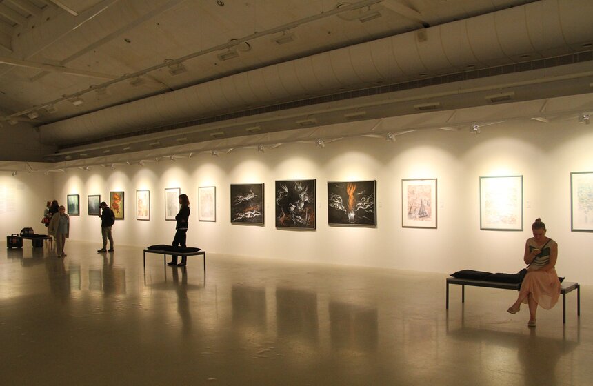 Выставка художников-ветеранов ВОВ в Новом Манеже 22 фото