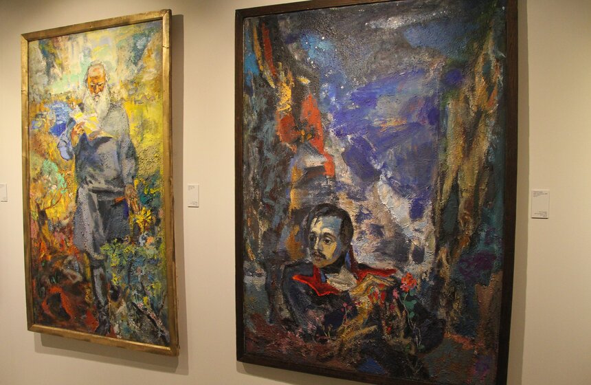 Выставка художников-ветеранов ВОВ в Новом Манеже 17 фото