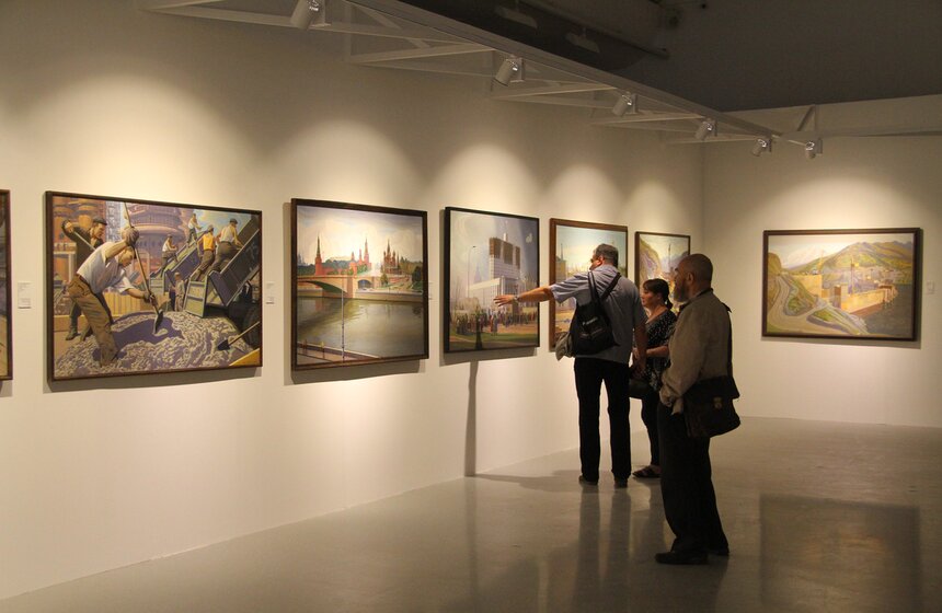 Выставка художников-ветеранов ВОВ в Новом Манеже 10 фото