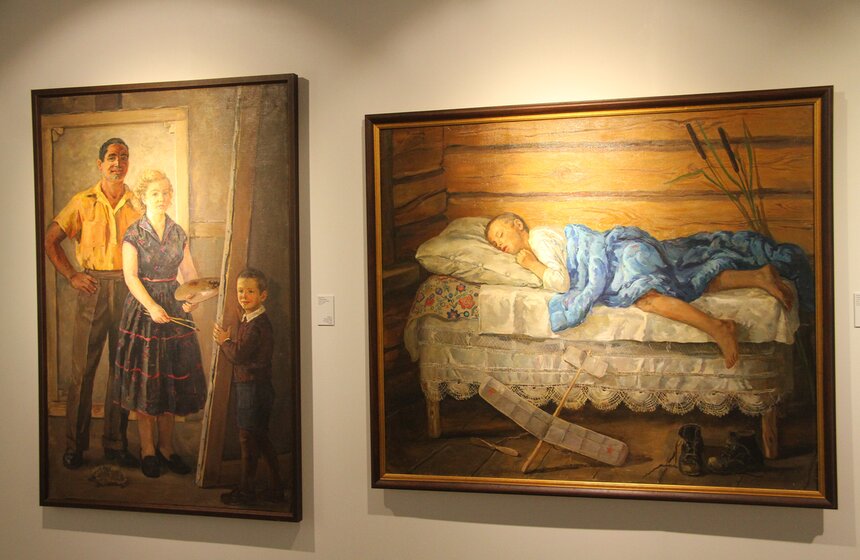 Выставка художников-ветеранов ВОВ в Новом Манеже 14 фото