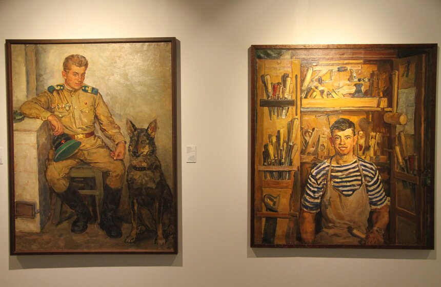 Выставка художников-ветеранов ВОВ в Новом Манеже 13 фото