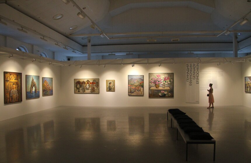 Выставка художников-ветеранов ВОВ в Новом Манеже 15 фото