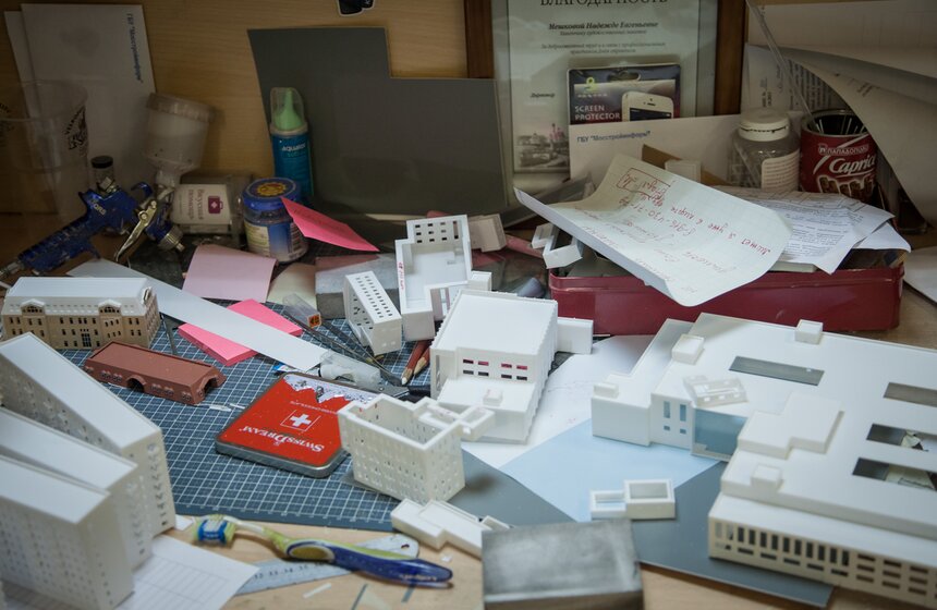 Как делают макет Москвы 11 фото