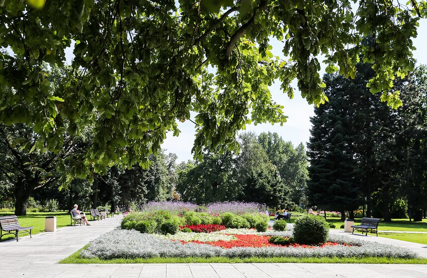 Исторические цветники ВДНХ 33 фото