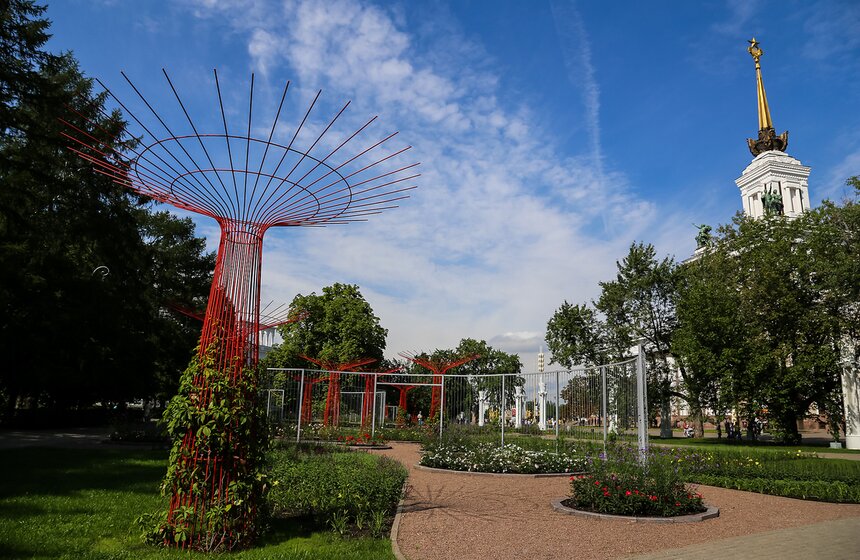 Исторические цветники ВДНХ 37 фото