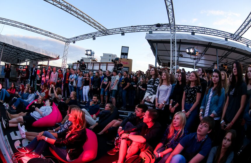 Концерт Noize MC на столичной крыше 7 фото