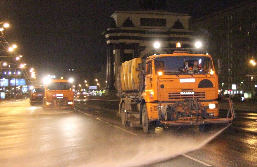 У Триумфальной арки посадили виолы 9 фото