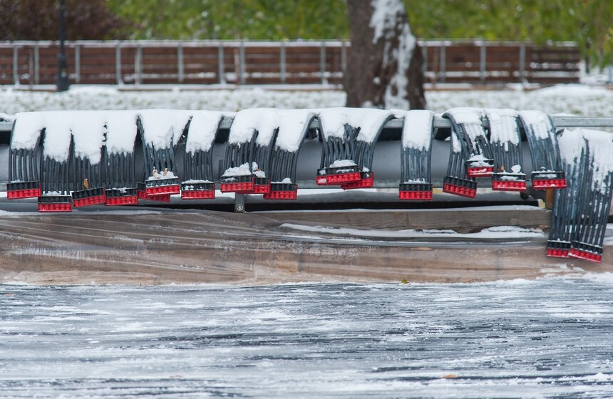 Каток в парке Горького готовят к открытию 14 фото