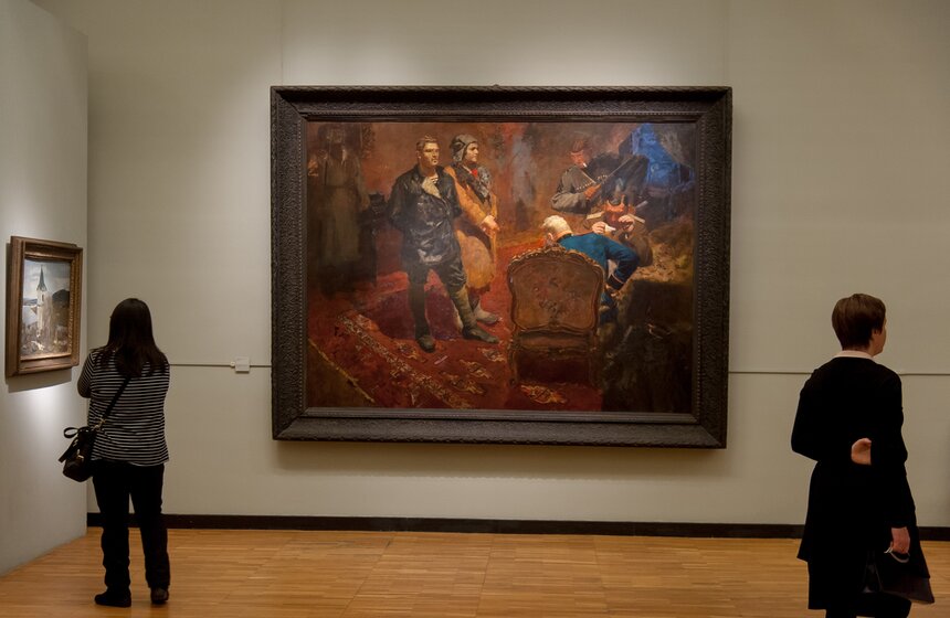 Мединский и Кибовский побывали на запуске "Ночи искусств" 13 фото