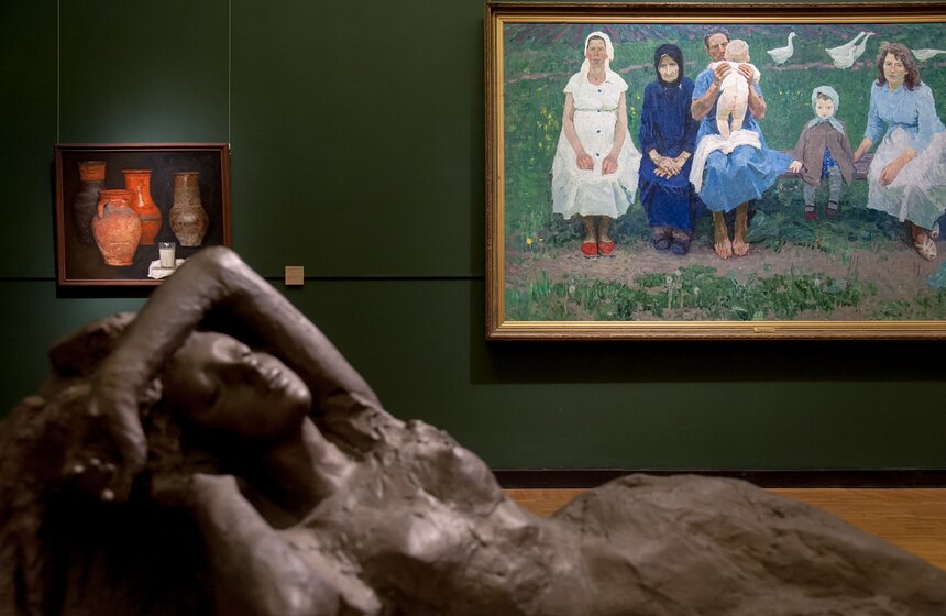 Мединский и Кибовский побывали на запуске "Ночи искусств" 16 фото