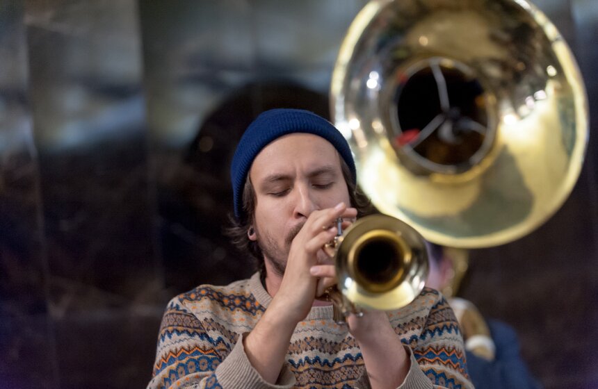 "Ночь искусств" прошла на станции метро "Маяковская" 9 фото