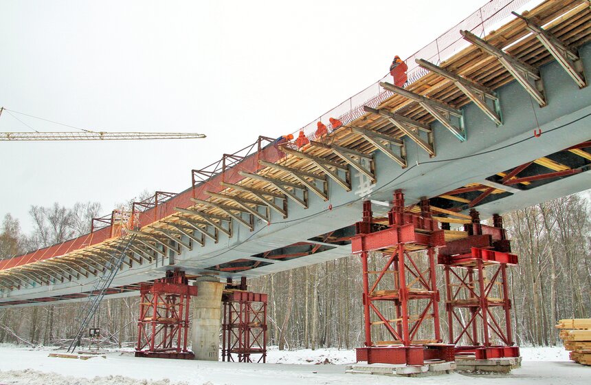 Мэр осмотрел ход строительства дороги Солнцево – Бутово – Видное 8 фото