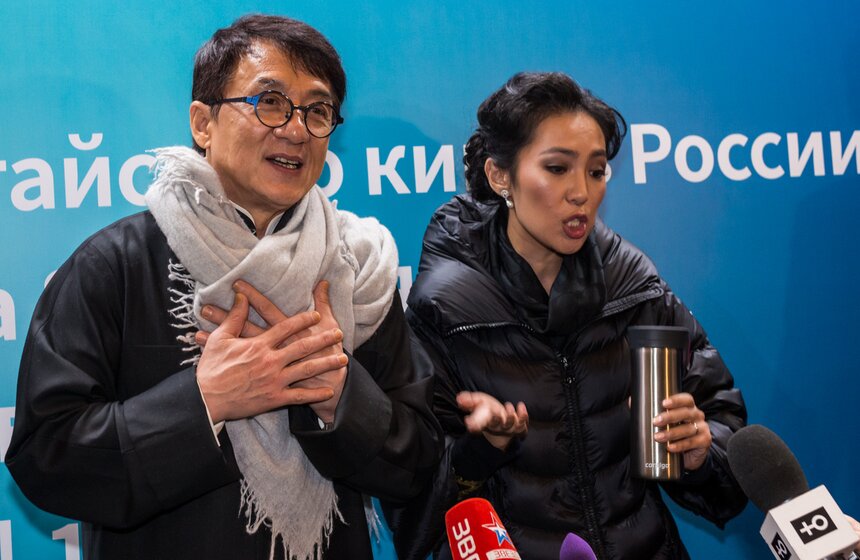 Что делал Джеки Чан в Москве. Фоторепортаж 10 фото