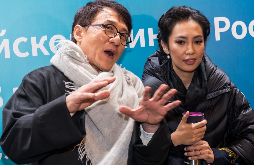 Что делал Джеки Чан в Москве. Фоторепортаж 8 фото