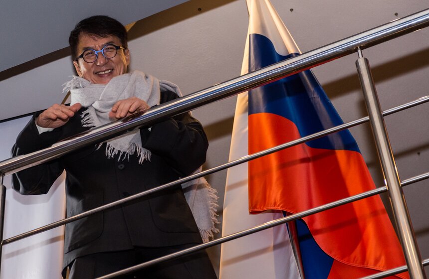 Что делал Джеки Чан в Москве. Фоторепортаж 12 фото