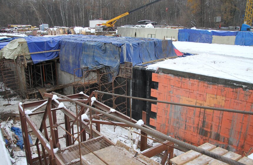 Сергей Собянин осмотрел строящуюся станцию "Ховрино" 1 фото