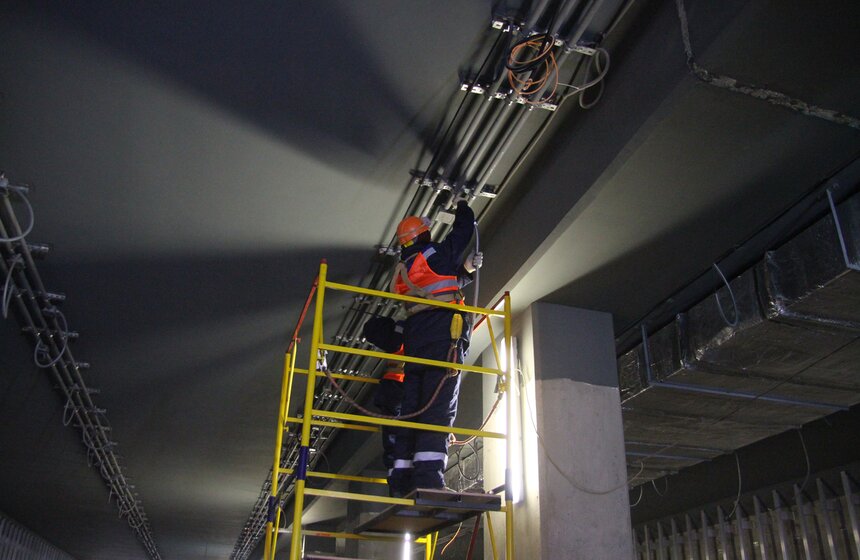 Сергей Собянин осмотрел строящуюся станцию "Ховрино" 5 фото