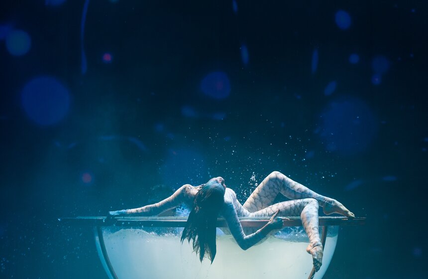 Шоу "Человек-амфибия" представили на сцене Мюзик-Холла 31 фото