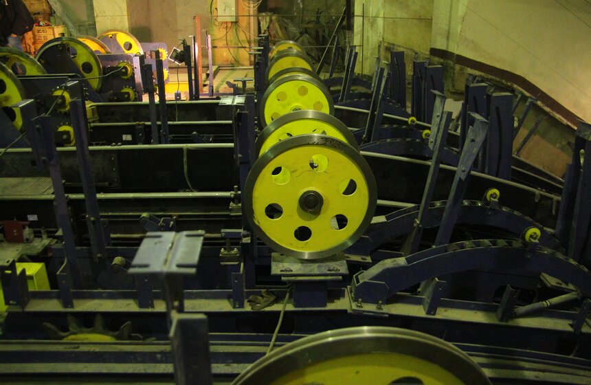 Начался монтаж эскалаторов на станции метро "Фрунзенская" 6 фото