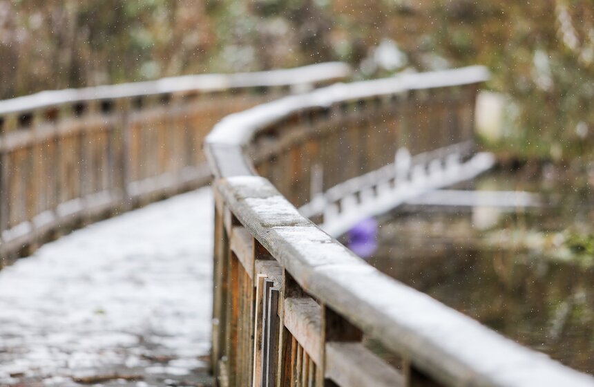 Первый снег в столице. Фоторепортаж 12 фото