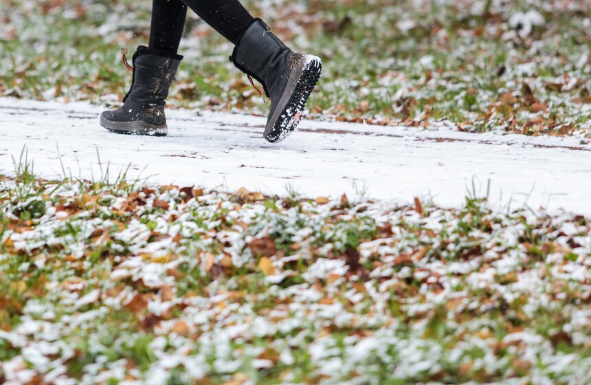 Первый снег в столице. Фоторепортаж 10 фото