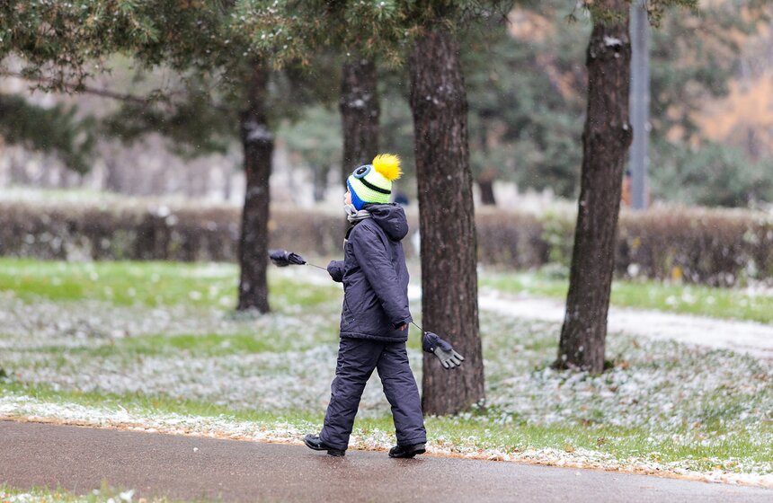 Первый снег в столице. Фоторепортаж 3 фото