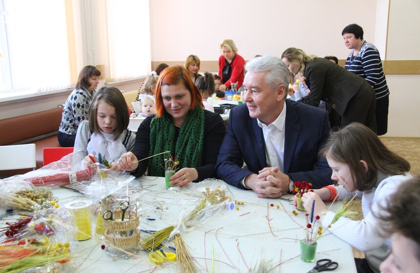 Сергей Собянин посетил центр творчества "На Вадковском" 12 фото