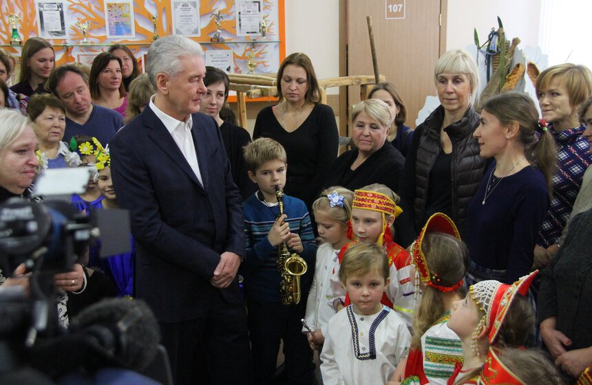 Сергей Собянин посетил центр творчества "На Вадковском" 18 фото